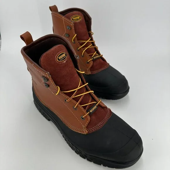 Wolverine Rival Waterproof Steel-Toe EH 6 Work Boots sz 14 Men's W05698 Leather